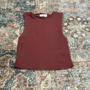 Dark Mauve Babaton Aritzia Tank